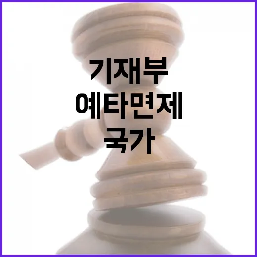 기재부, 국가 아젠다 예타면제 추진 배경과 계획