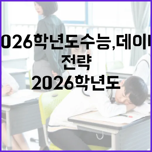 2026학년도 수능, 데이터로 입시 전략 완성