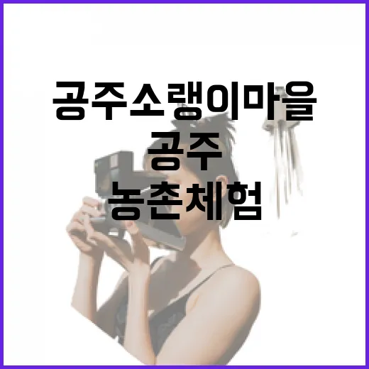 공주 소랭이 마을 농촌 체험 현장