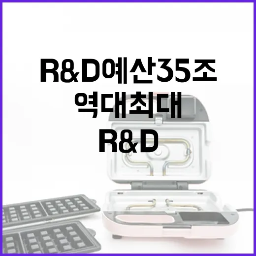 역대 최대 R&D 예산 35조 시대 열다
