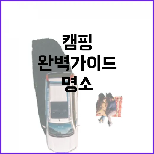충북 캠핑 명소 완벽 가이드