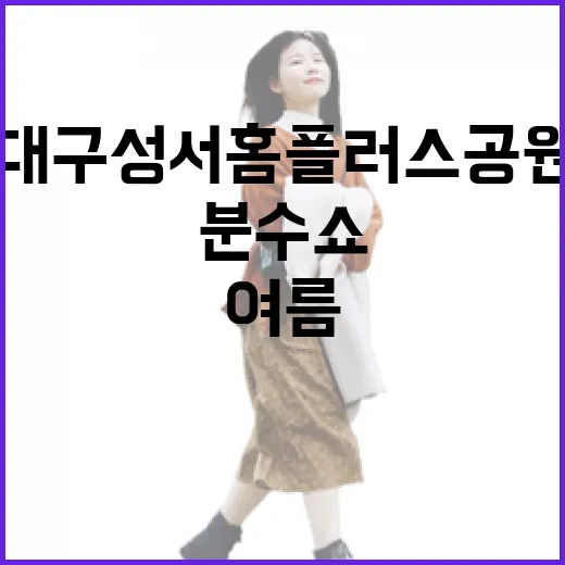 대구 성서홈플러스공원, 여름 분수쇼 명소