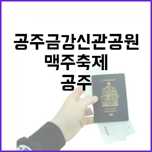 공주 금강신관공원 맥주축제 뒷이야기