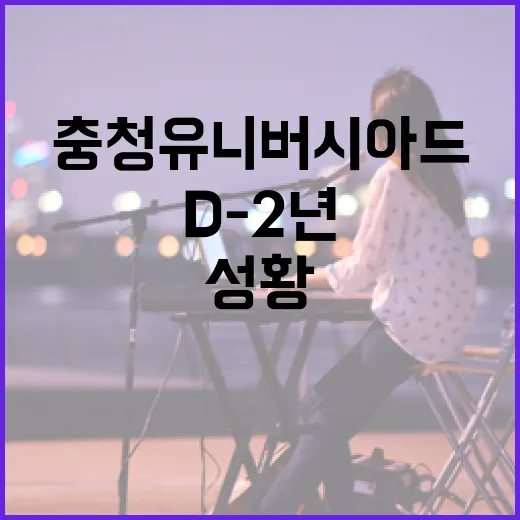 충청 유니버시아드 D-2년 기념 축제 성황