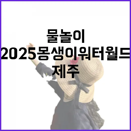 2025 몽생이 워터월드, 제주 여름 물놀이 명소