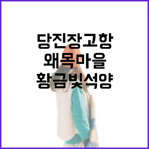 당진 장고항과 왜목마을의 황금빛 석양 풍경