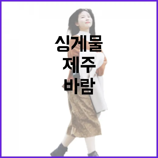 싱게물, 제주 서쪽 해안의 시간과 바람