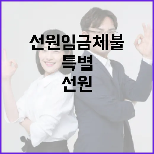 추석 앞 선원 임금체불 특별감독 강화