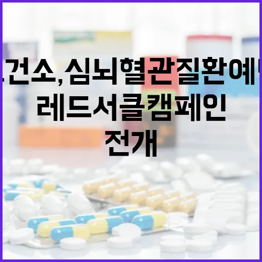 제주 보건소, 심뇌혈관질환 예방 레드서클 캠페인 전개