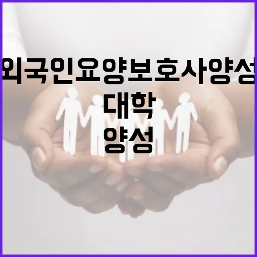 내년부터 전국 24개 대학서 외국인 요양보호사 양성