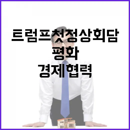 이 대통령-트럼프 첫 정상회담 평화·경제 협력 논의