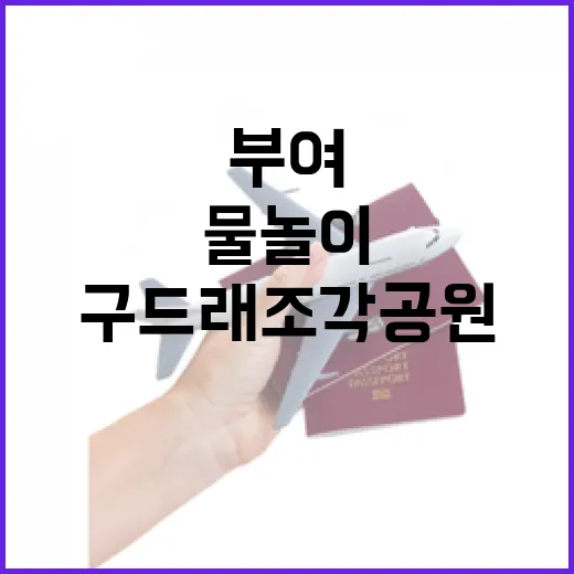 부여 구드래조각공원, 여름 물놀이와 예술의 만남