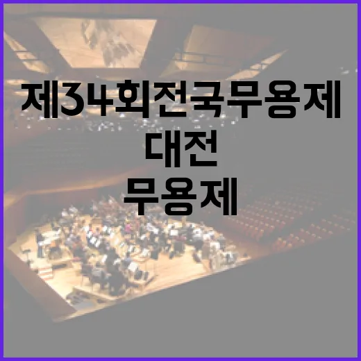 대전서 펼쳐지는 제34회 전국무용제
