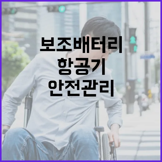내달부터 항공기 보조배터리 안전관리 강화