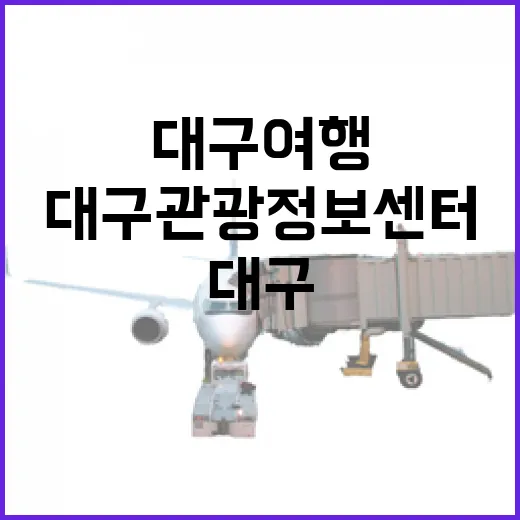 대구관광정보센터, 대구 여행의 필수 코스