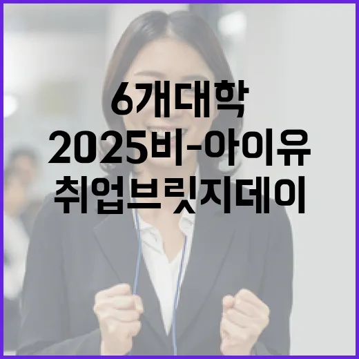 부산 6개 대학서 2025 비-아이유 취업브릿지데이 개최
