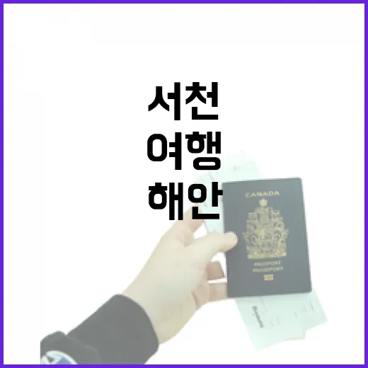 서천 해안 산책로 따라 감성 여행 추천
