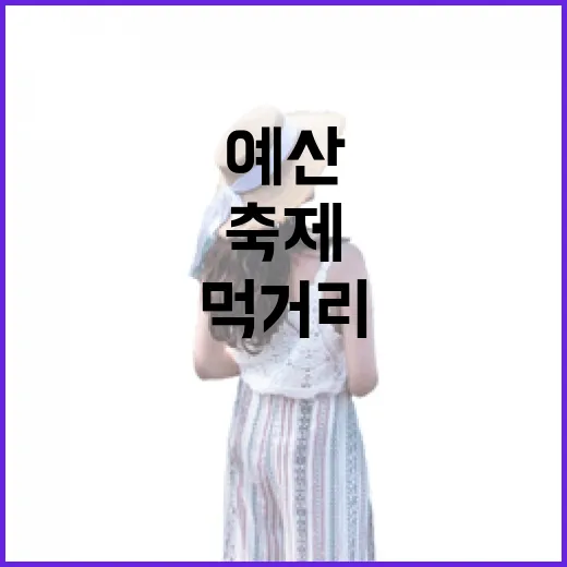 예산상설시장 먹거리 축제 현장