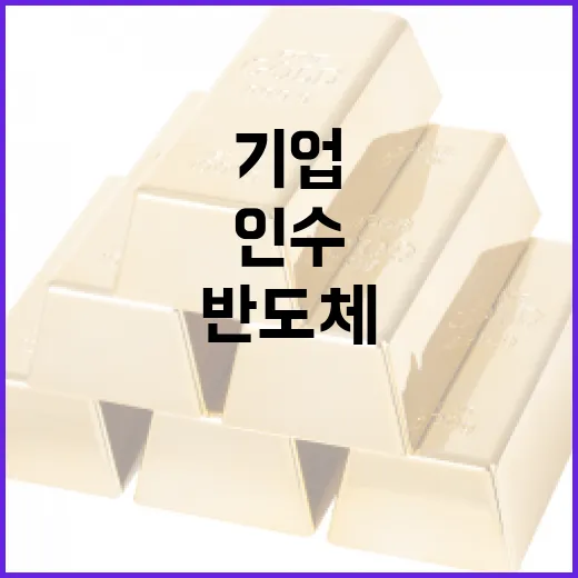 국내 기업, 대만 반도체 부품사 인수로 기술 확보