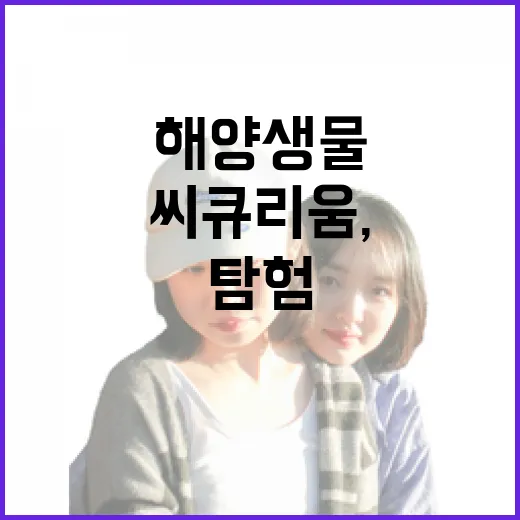 서천 씨큐리움, 가족과 함께하는 해양생물 탐험