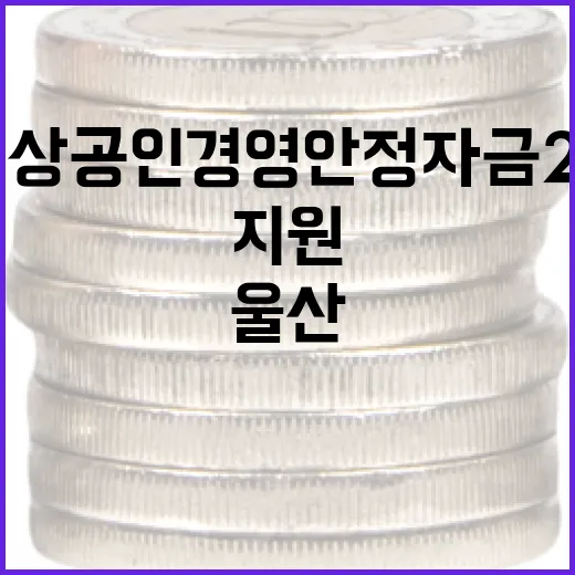 울산 3차 소상공인 경영안정자금 200억 지원