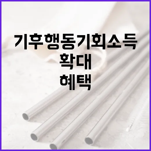 '기후행동 기회소득' 고령자 혜택 확대