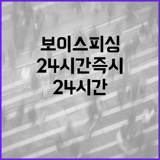 보이스피싱 24시간 즉시 차단 체계 구축