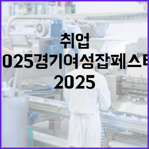 2025 경기여성 잡페스타, 여성 취업의 새 길 연다