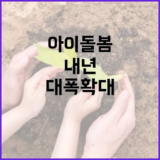 내년 아이돌봄 지원 대폭 확대