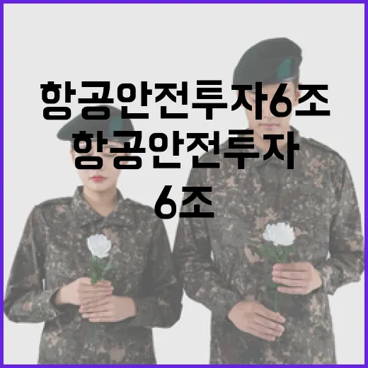 항공안전 투자 6조 돌파, 내년 10조 계획