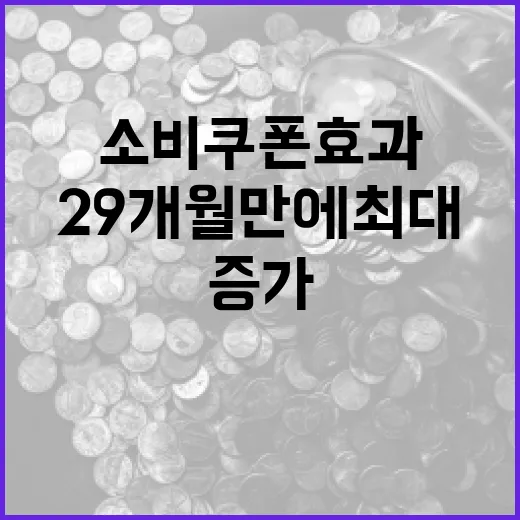 7월 소비 29개월 만에 최대 증가, 소비쿠폰 효과