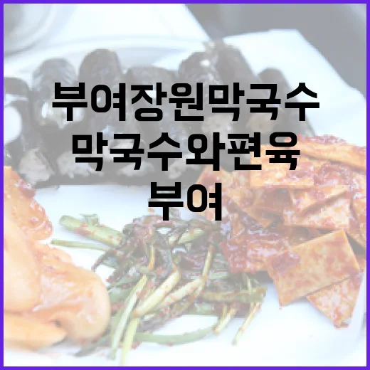 부여 장원막국수, 막국수와 편육의 진수