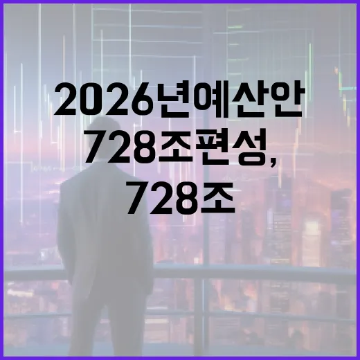 2026년 예산안 728조 편성, 혁신과 안전에 집중