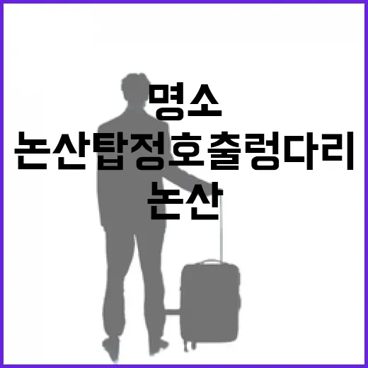 논산 탑정호 출렁다리 가을 산책 명소