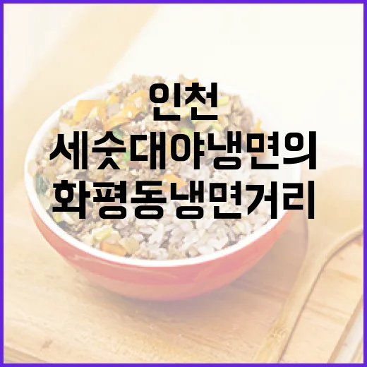 인천 화평동 냉면거리, 세숫대야 냉면의 진수