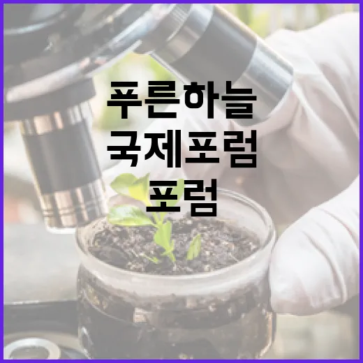 푸른 하늘 지키는 국제포럼 현장