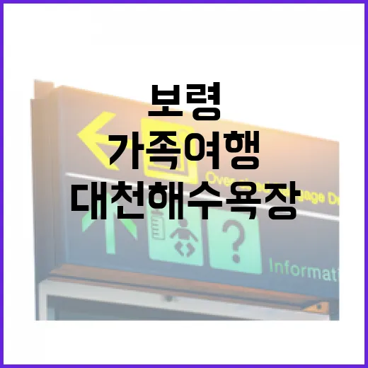 보령 대천해수욕장 가족여행의 모든 순간