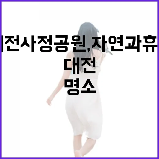 대전 사정공원, 자연과 휴식의 명소