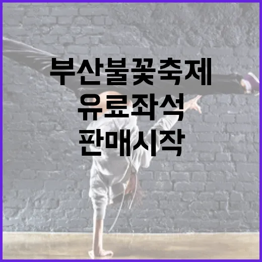 부산불꽃축제 20주년, 유료 좌석 판매 시작