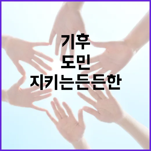 경기 기후보험, 도민 안전 지키는 든든한 울타리