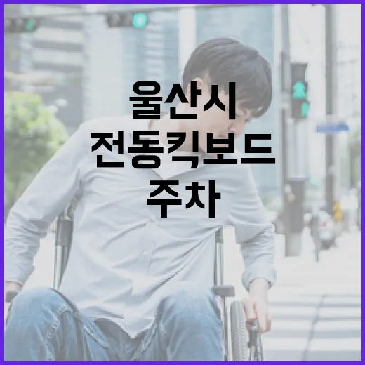울산시 전동킥보드 안전 이용법과 주차 혜택