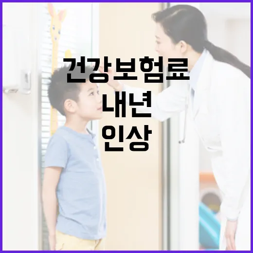 내년 건강보험료 0.1%p 인상, 국민 부담 최소화