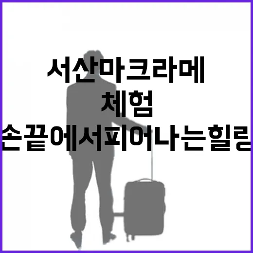 서산 마크라메 체험, 손끝에서 피어나는 힐링