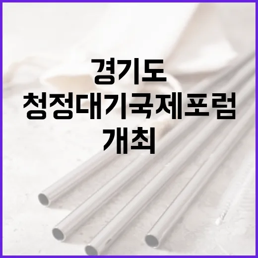 경기도 주최 청정대기 국제포럼 성황리 개최
