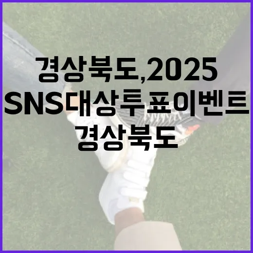 경상북도, 2025 SNS 대상 투표 이벤트 개최