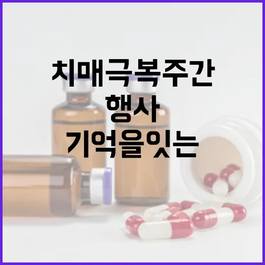 치매극복주간, 기억을 잇는 문화행사