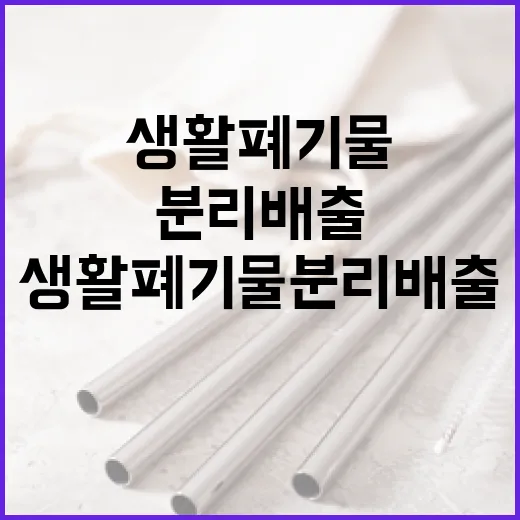 지역별 생활폐기물 분리배출, 한눈에 확인하세요