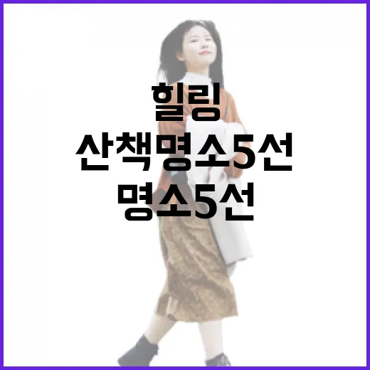 남산 주변 힐링 산책 명소 5선