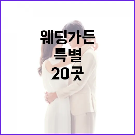 서울 웨딩가든 20곳 확대, 특별한 결혼식의 새 지평