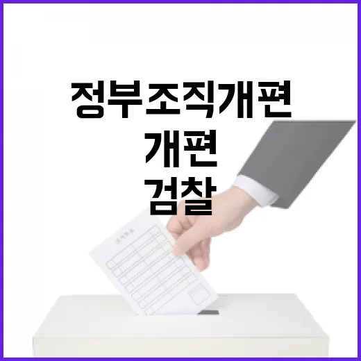 정부 조직개편, 경제·환경·검찰 대대적 변화